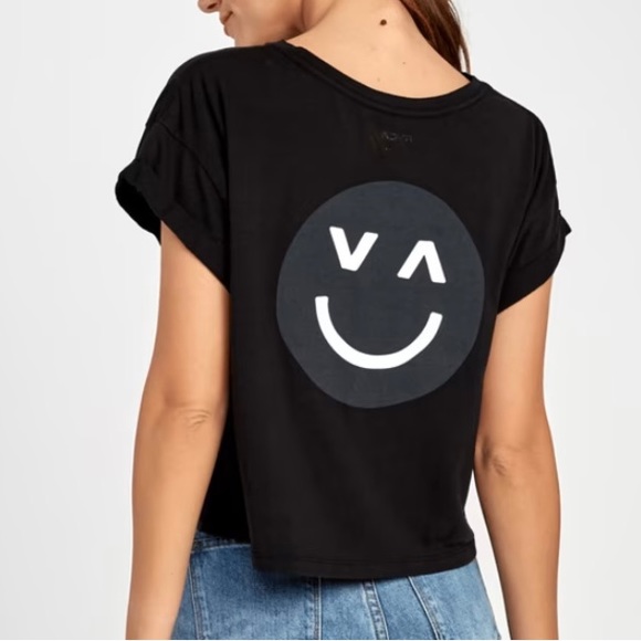 RVCA Happy Sad cropped T-shirt - Picture 6 of 7